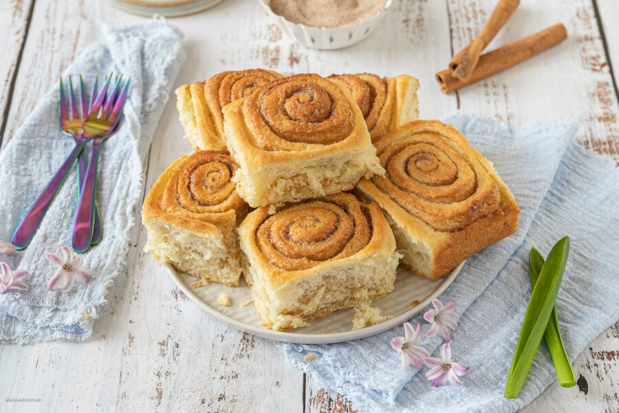 Zimtschnecken aus Hefeteig extra fluffig