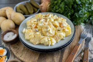 Omas einfacher Kartoffelsalat mit Mayonnaise