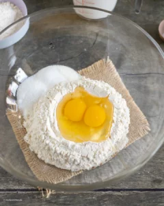 Zutaten für die Pfannkuchen vom Blech